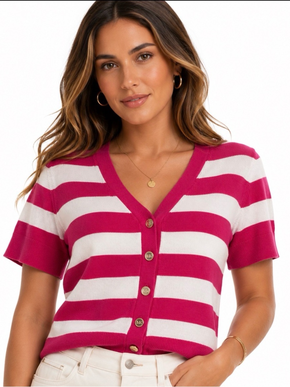 Michael Kors Cropped Cardigan Size M NWT